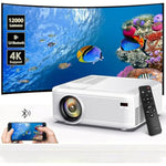 Mini Projector | 4K Support 200" Giant Screen | 500 Ansi Lumens, Bluetooth 5.2 | Portable Outdoor Movie Projector Compatible With Tv Stick/Phone/Hdmi/Pc | Builtin Hifi Speaker
