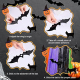 Pack of 2 Halloween Foil Fringe Curtains Backdrop Orange Purple Black Green with Bats