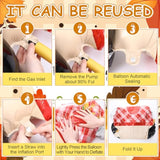 2 Pcs 47 Inch 3D Scarecrow Foil Balloons Fall Thanksgiving Harvest Party Decor