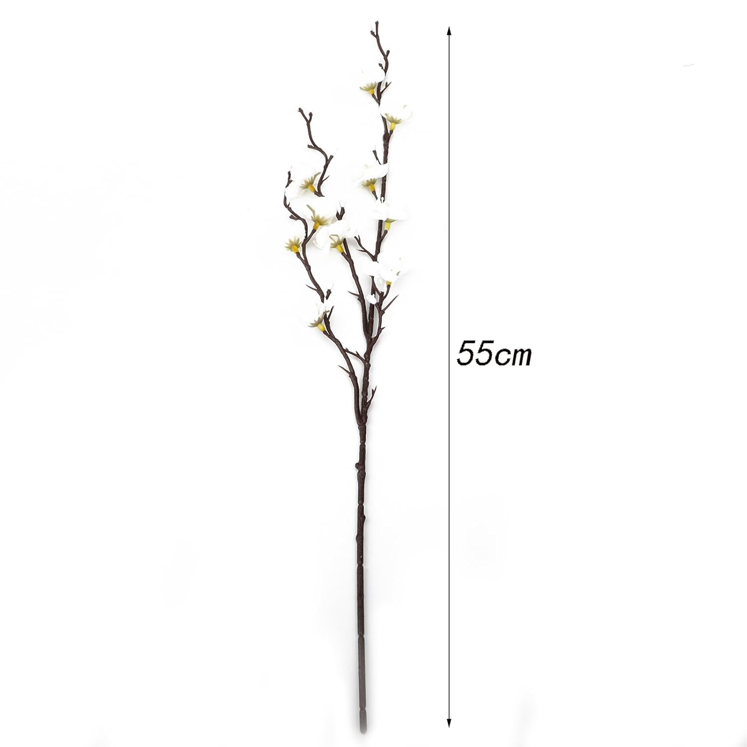 6 Pcs Artificial White Plum Blossom Set, Fake Flowers Bouquet For Home Kitchen Office Hotel Decoration, Centerpiece, Wreath, Floral Arrangement