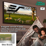 120" Fixed Frame Projector Screen 16:9, 4K/8K UHD CineWhite UHD-B, ISF Certified, UST/Short/Standard Compatible, SB120WH2