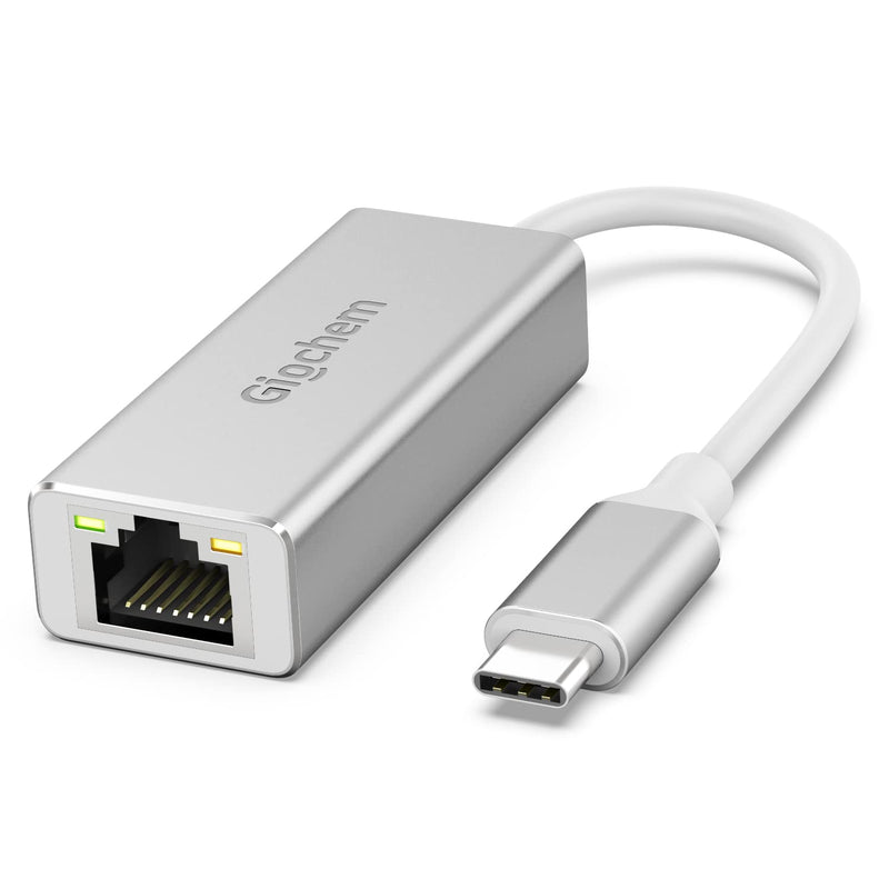 Usb-C To Ethernet Adapter, Aluminum Usb Type-C To Rj45 Gigabit Ethernet Usb C