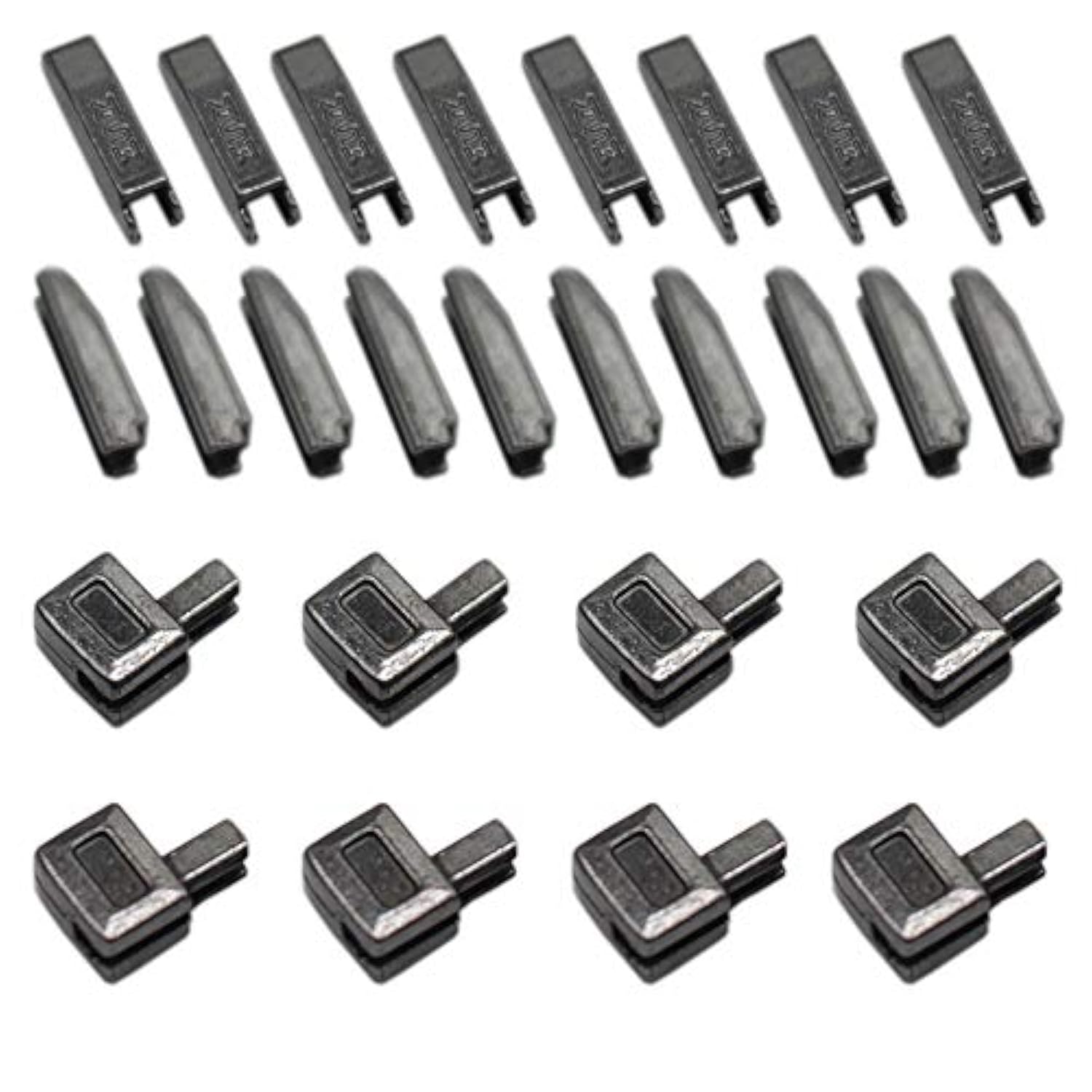 20 Sets #5 Small Metal Zipper Latch Slider Retainer Insertion Pin Zipp