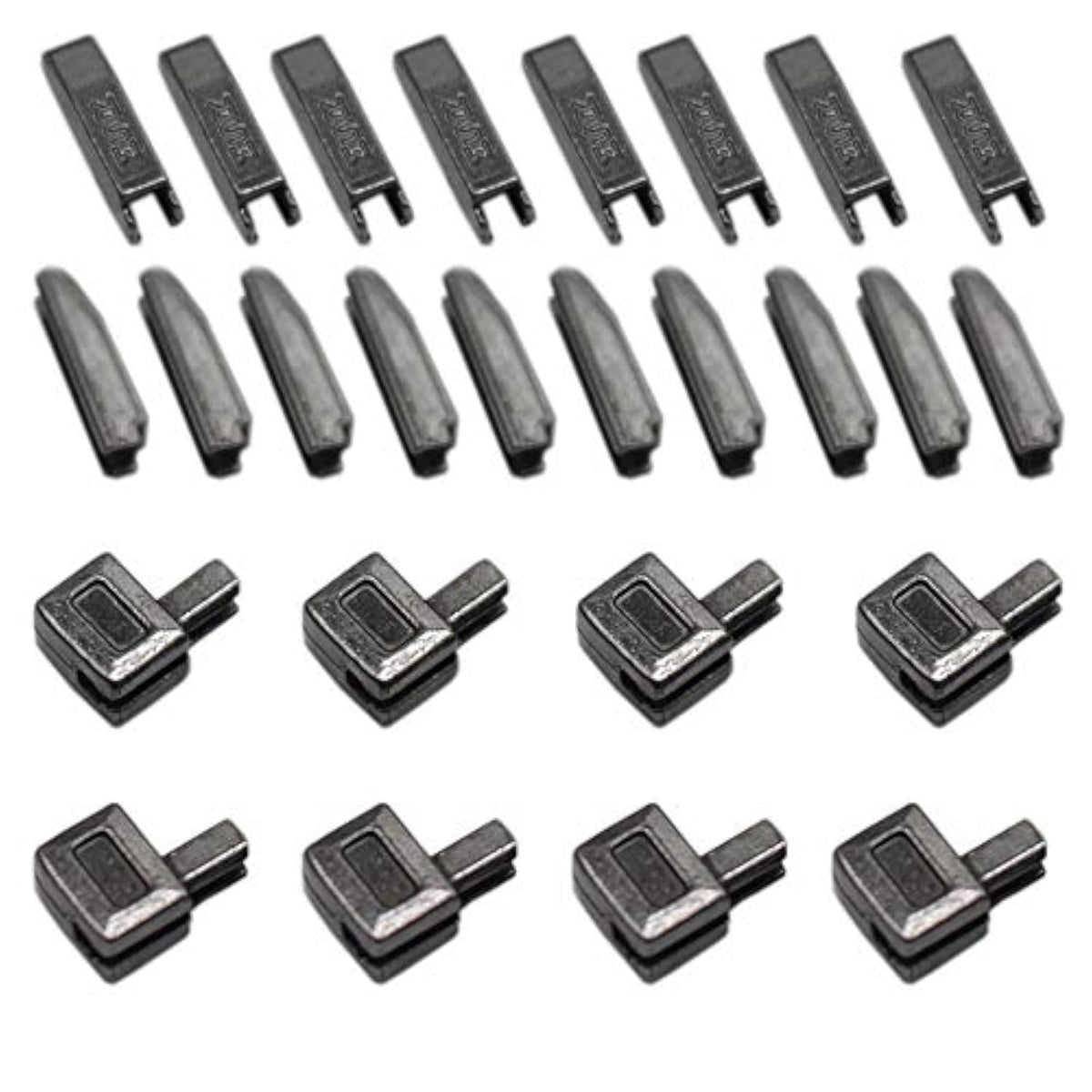 20 Sets #5 Small Metal Zipper Latch Slider Retainer Insertion Pin Zipp