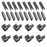 20 Sets #5 Small Metal Zipper Latch Slider Retainer Insertion Pin Zipp