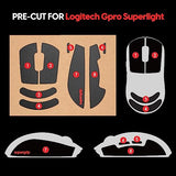 Supergrip Griptape Set For Logitech G Pro X Superlight, Superlight 2 Sweat Absorbing High Performance Anti Slip 3M Adhesive No Residue Mouse Grip Tape Ultra-Thin 0.5Mm (0.02In)