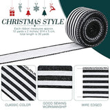 3 Rolls 30 Yard X 2 Inch Striped Ribbon Striped Fabric Grosgrain Ribbo