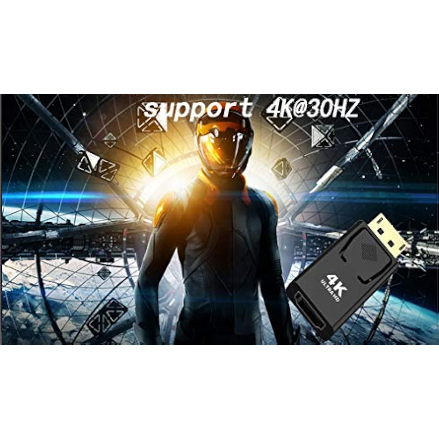 Displayport To Hdmi Converter,Dp To Hdmi Adapter [2-Pack],3840X2160P Male To F