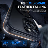 Strong Magnetic For Iphone 16 Pro Max Case [10Ft Military-Grade Protection] Compatible With Fit Magsafe Shockproof Slim Thin Cover Case For Iphone 16 Pro Max 6.9 Inch, Bumper Black