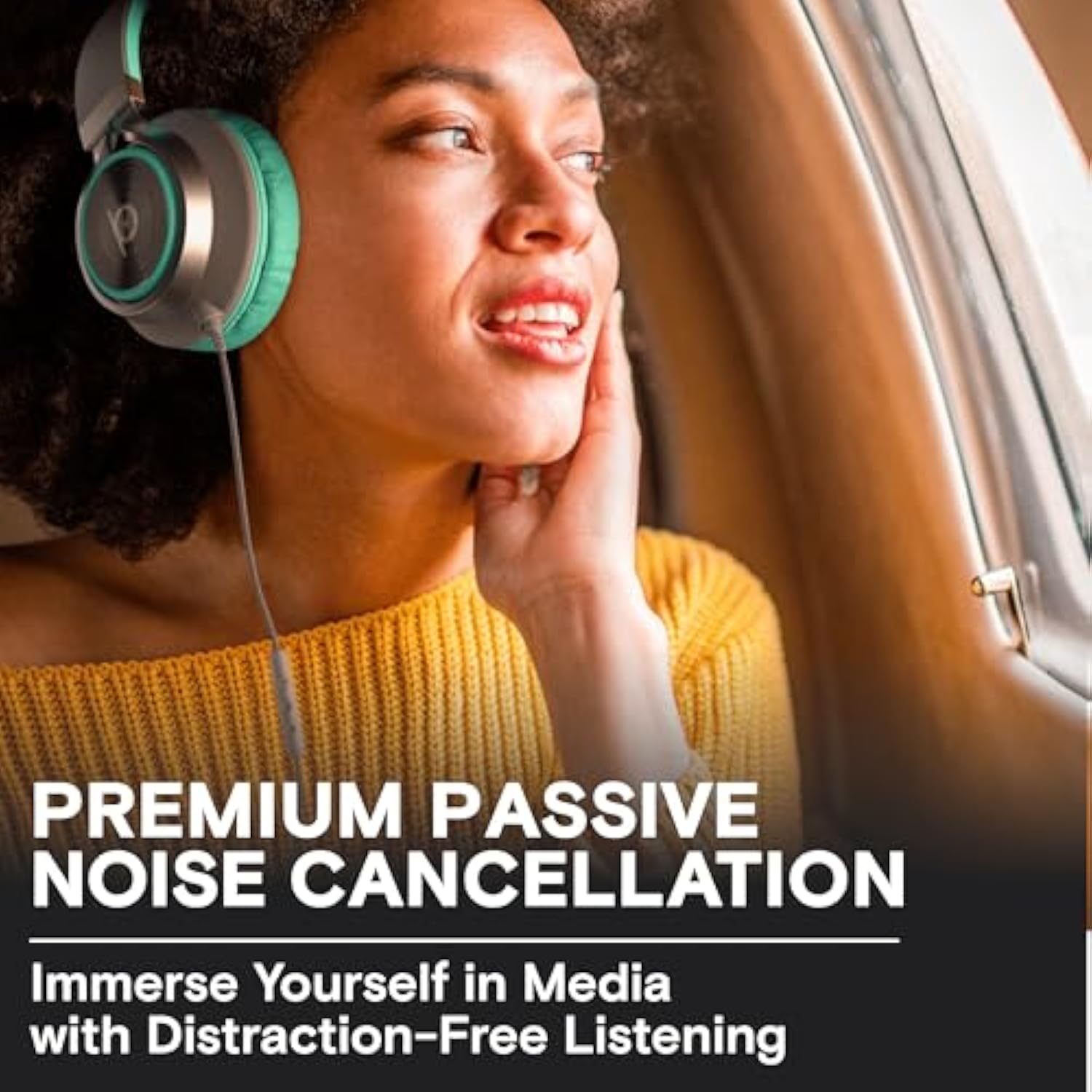Cl750 Wired Headphones With Mic & Volume Control — Noise Isolating Computer He