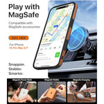 Strong Magnetic For Iphone 16 Pro Max Case Leather,[Compatible With Magsafe], Slim Adjustable Kickstand Phone Case For Iphone 16 Pro Max (2024) 6.9" (Brown)