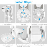 Smart Home Outlet Wall Mount Only For Google Nest Wifi Router(2Nd Generation) - Easy Installation And No Cord Clutter Holder Bracket For Google 4X4 Ac2200 Nest Mesh Wi-Fi Router (2-Pack)