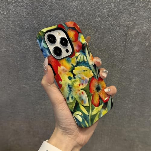 Phone Case Compatible with iPhone 16, Artistic Music Phone Case for Girls, Protective Hybrid 2-Layer Hard Shell, Gift for Women Music Lovers