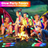 70-Piece LED Foam Glow Sticks Bulk Set with Colorful Flashing Modes for Parties
