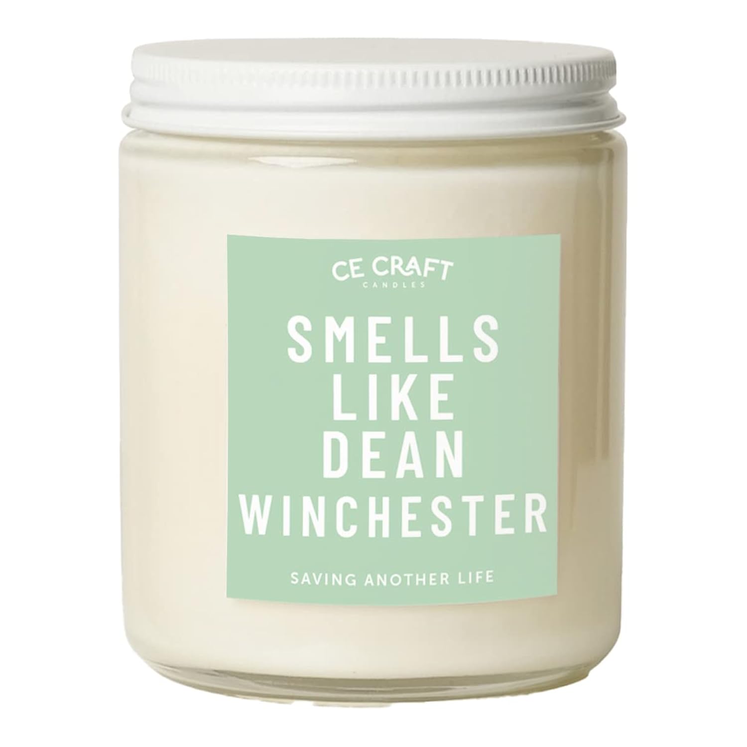- Smells Like Dean Winchester Scented Candle - Flannel Musk All-Natural Soy Wax Jar Candle - Gift For Her, Supernatural Fan, 8 Oz