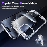 Designed For Iphone 15 Pro Max Case Clear, [Crystal Clear][Non-Yellowing][-Grade Drop Protection] Slim Shockproof Protective Cover Phone Case For Iphone 15 Pro Max 6.7 "