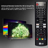 AKB76037601 OEM Replacement Universal Remote Control for LG LED OLED LCD Webos 4K 8K UHD HDTV HDR Smart TV with Prime Video, Disney Plus, Netflix, LG Channels Buttons