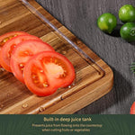 Wood Cutting Boards Set Of 3 For Kitchen, Thick Chopping Board, Large Wooden Cutting Board Set With Deep Juice Groove And Handles, Wooden Trays For Meat, Fruit And Cheese (17X12, 12X10, 12X7 Inch)