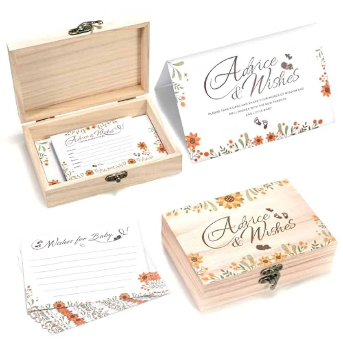 Baby Shower Advice Cards For Parents To Be, Advice For New Parents Baby Shower, Baby Shower Decorations Girl, Wishes For Baby Cards For Baby Shower Games Boy, Advice And Wishes Box, Style-A