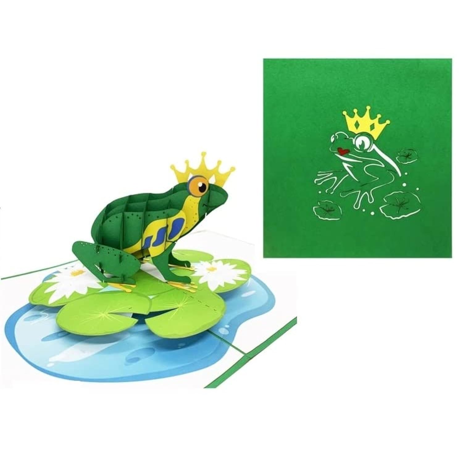 3D Pop-Up Frog Prince Greeting Card – Handmade Fairy Tale Card For Birthday, Anniversary, Valentine’S Day, Engagement & Special Occasions A24