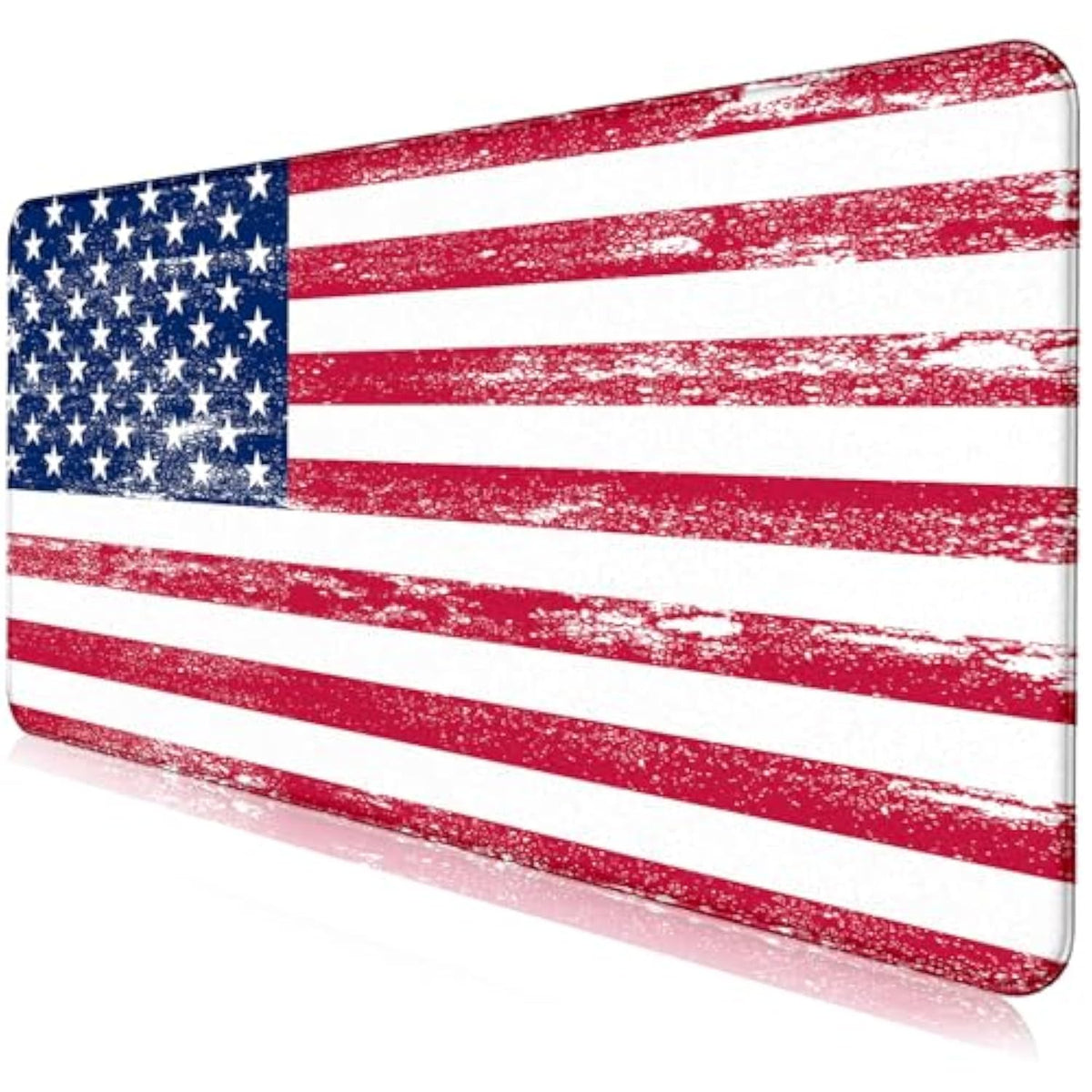 American Flag Xxl Extended Mouse Pad, Patriot Large Laptop Pad, Waterproof, Non Slip, Gaming Office And Home Stitching Edge Table Pad 35.4 X 15.7 X 0.12 Inches