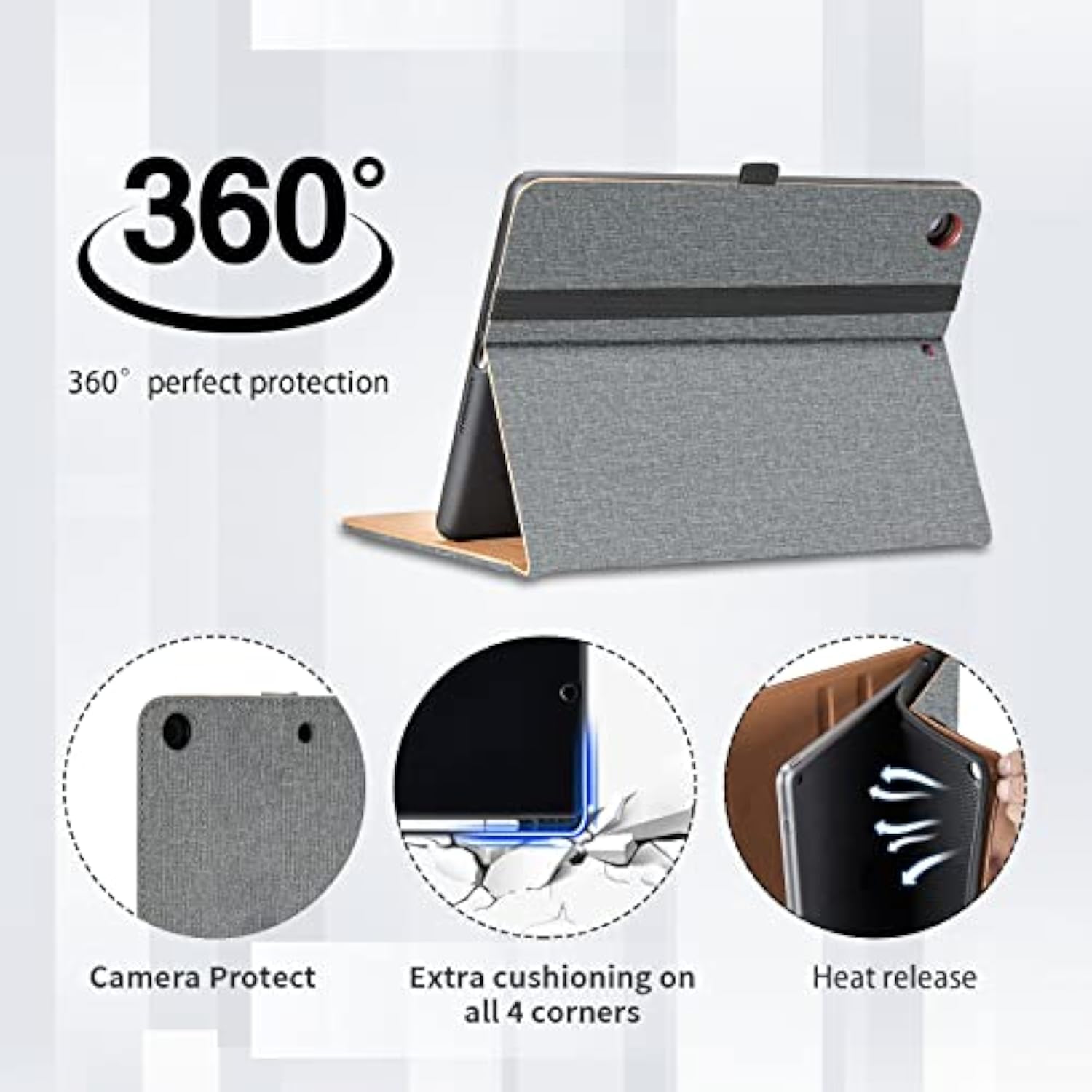 Ipad 9.7 Inch Case For 6Th/5Th Generation 2018/2017 - Pu Leather Business Foli