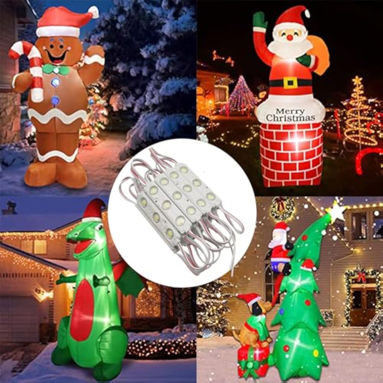Led Module Replacement Lights For Inflatables With Self Adhesive Pad 20Pcs 5630Smd Ip65- Ideal For Yard Holiday Inflatab
