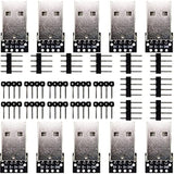 10Pcs Usb Type A Male Breakout Board Adapter 4 Pin 2.54Mm Pitch Breakout Adapt