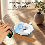 Watch Charger Foldable Magnetic Charging Dock, Wireless Fast Watch Charger Stand with Charging Cable, Compatible with  Watch 11 10 9 8 7 6