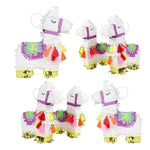 Mini Llama Pinatas 6 Pack - Small Birthday Pinata Party Favors For Adults & Kids - Cinco De Mayo, Gender Reveal & Mexican Fiesta Party Decorations