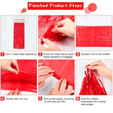 30 Pcs Red Black White Banner Party Decorations Paper Tissue Tassel Garland Diy Hanging America Decor For School Supplies Wedding Birthday Bridal Baby Shower Anniversary Independent Day
