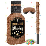 Brown Whiskey Bottle Piñata 16x6.3x3in Party Decoration for Adults Events