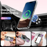 For Iphone 17 Case With Screen Protector - Wireless Charging - Crystal Acrylic Clear - Fashionable Designs For Women Girls - Slim Fit Protective Phone Cover, Colorful Succulents