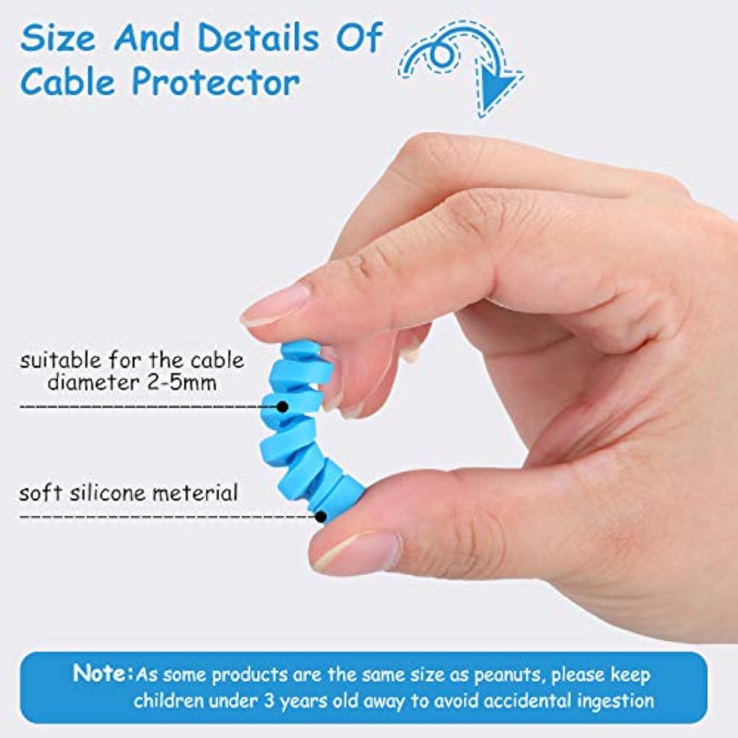 40 Pieces Phone Protect Accessory Charging Cable Protectors Cute Charger Prote