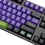 Keycaps Purple Black Keycaps, 134 Set Unit-01 Keycaps For Gaming Keyboard, Pbt