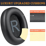 Earpads For Tozo Ht2/Ht 2 Headphones, Ear Pads Cushions With Softer Protein Leather, Noise Isolation Foam - Black