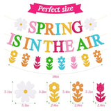 Spring Is In The Air Banner Hello Spring Party Decorations Tulips Flowers Garland Welcome Spring Happy Easter Festival Colorful Glitter Party Supplies