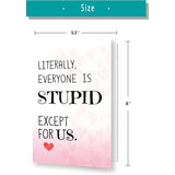 Funny Valentine'S Day Card For Her Him Husband Wife Boyfriend Girlfriend, Sarcastic G-Day Card For Best Friend Bestie Or Loved One, Humorous Galentine'S Day Cards Gift