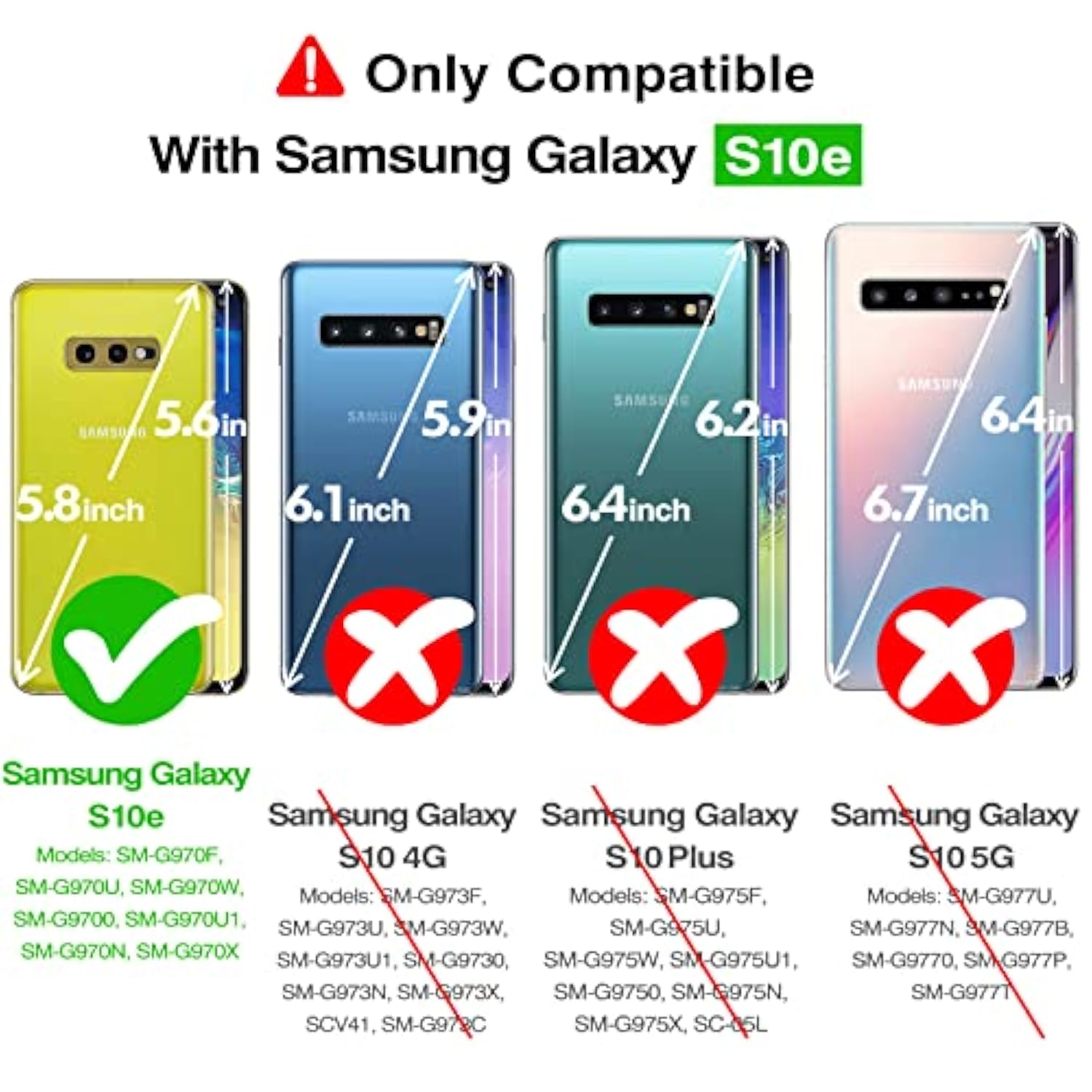 For Samsung Galaxy S10E Case, Crystal Clear Shockproof Protective Durable Slim Fit Phone Cover For Galaxy S10E With Transparent Hard Pc Scratch-Resistant Back & Soft Silicone Edge