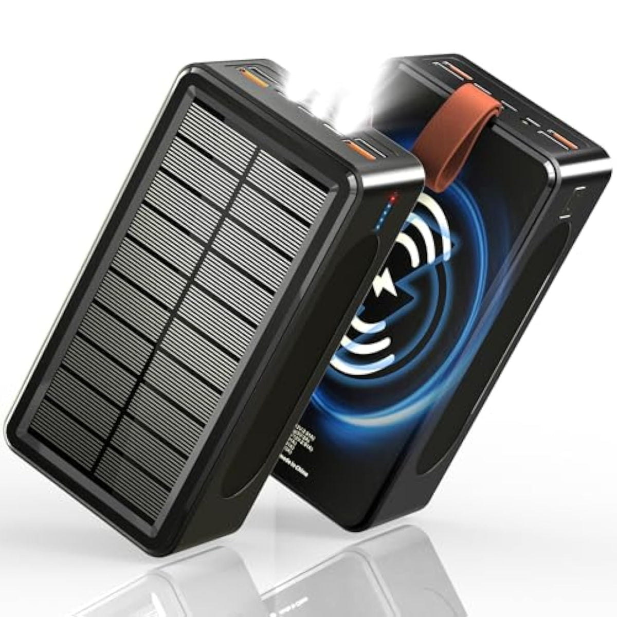 90000Mah Power Bank 35W Fast Charging With Solar Charger - High Capacity Wireless Charger Power Bank For Camping, Travel, Emergencies, Tech Devices | 7-Port Pd/Usb-C, Led Flashlight