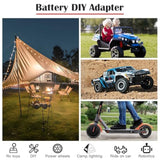 3 Packs Power Wheels Adapter For Milwaukee M18 Battery Adapter 18V Power Wheels Battery Conversion Kit With Switch, Fuse & Wire Terminals, 12Awg Wire, Power Connector For Diy Rc Car Toys And Robotics