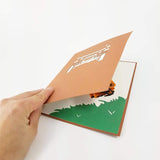 Orange Jeep Pop Up Birthday Card, Thank You Card, Love Card, Graduation Card, Anniversary Card, Just Because, Romantic Cards For Man, Woman, Lady, Girl, Boy Jeep Pop Up Card (Orange)