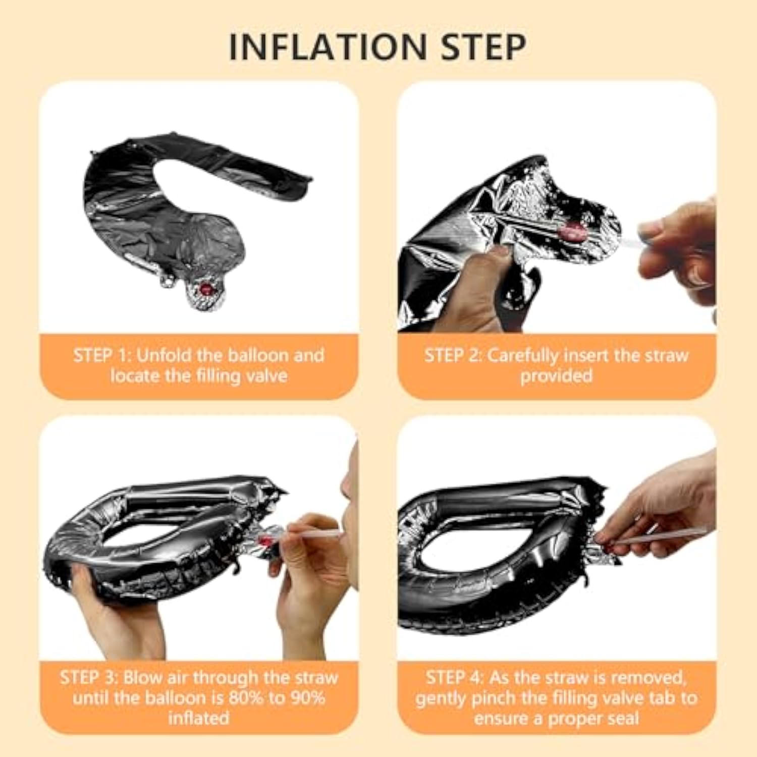 Summerween Balloons Banner 16" Mylar Foil Letters for Halloween Beach Party Decor