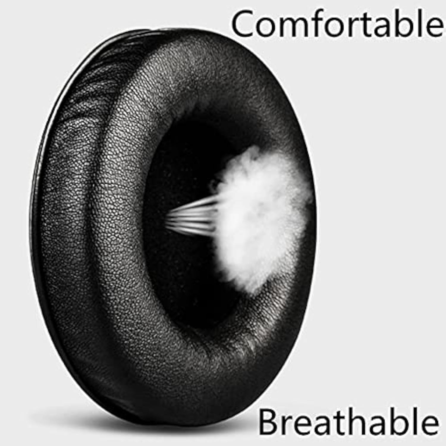 Replacement Ear Cushions Earpads Compatible With Razer Kraken Pro V1 Gaming Headphones (Black)