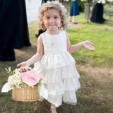 2 Set Wicker Flower Girl Basket & Headpiece, Willow Handwoven Basket With Pearl Handle And Bow Fairy Flower Basket,Wedding Flower Girl Hair Accessory Pearl Headband For Women