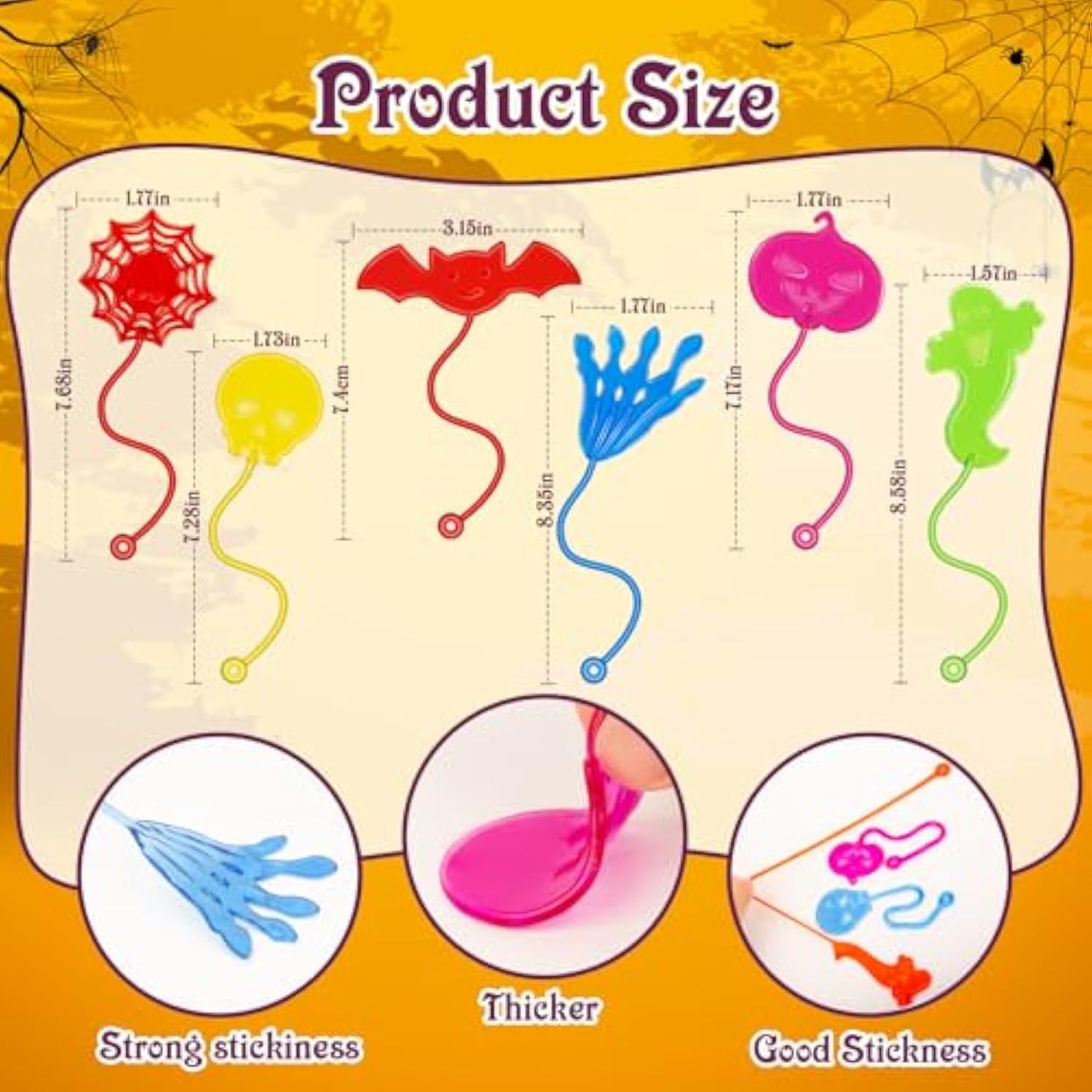 30 Pcs Sticky Hands Bulk Halloween Party Favors For Kids 4-8 8-12 Slappy Hand Toys,Goody Bag Stuffers,Bulk Birthday Favors,Small Prizes For Classroom,Treasure Box,Halloween Pinata Stuffers Gift Bag