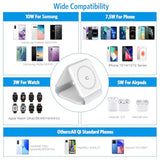 ????????????????? ??????????????? 3 In 1 Foldable Wireless Charger, Magnetic Fast Wireless Charging Pad, Compatible With Iphone 15/14/13/12, Apple Watch, Airpods Pro