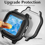 2 Pack Protective Case Compatible With Gabb Watch Screen Protector, Hard Pc Bumper Cover Built-In Tempered Glass Compatible For Gabb Kids Watch 2/1 Accessories?Not Compatible For Gabb Watch 3/3E?