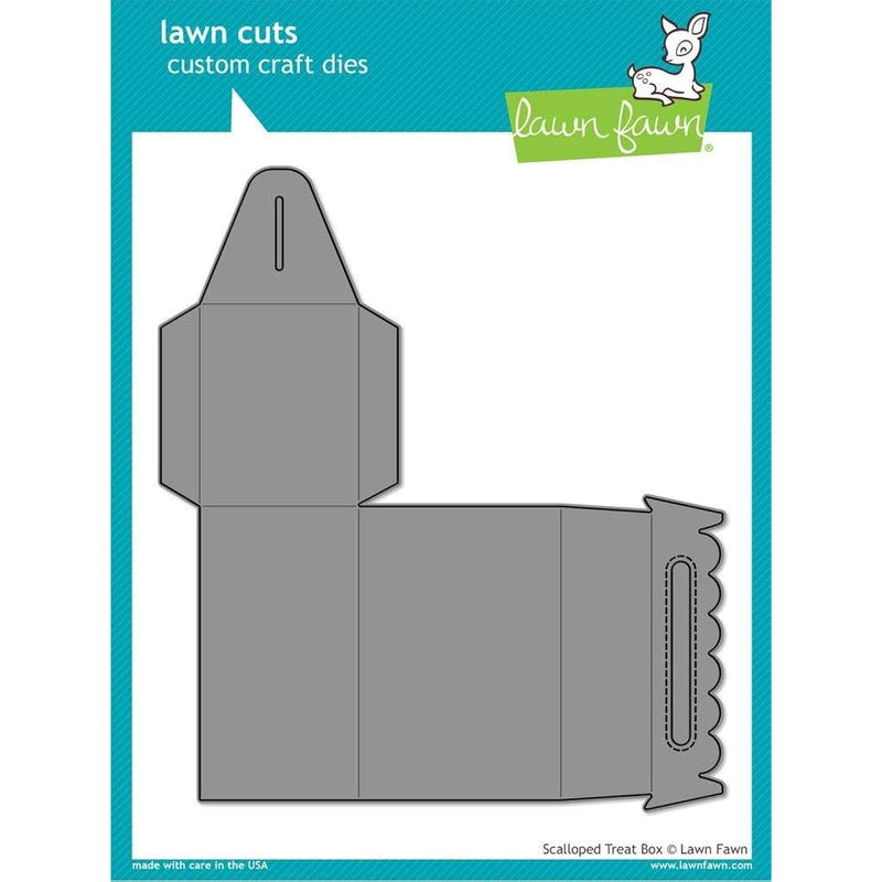 Lawn Cuts Custom Craft Die - Scalloped Treat Box (Lf1232)