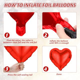 Happy Galentines Day Balloons Decorations, 16" Red Galentines Day Letters Balloons Banner With Heart Shaped Balloons, Valentines Day Party Supplies, Happy Galentines Decorations For Party